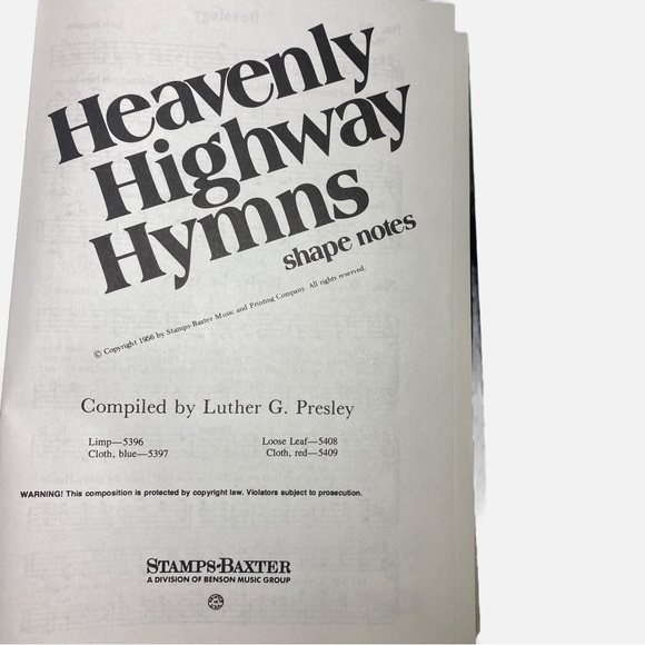 Vtg. Heavenly Highway Hymns Hymnal Shape Songs Beloved Song Book Hardcover - Picture 4 of 5